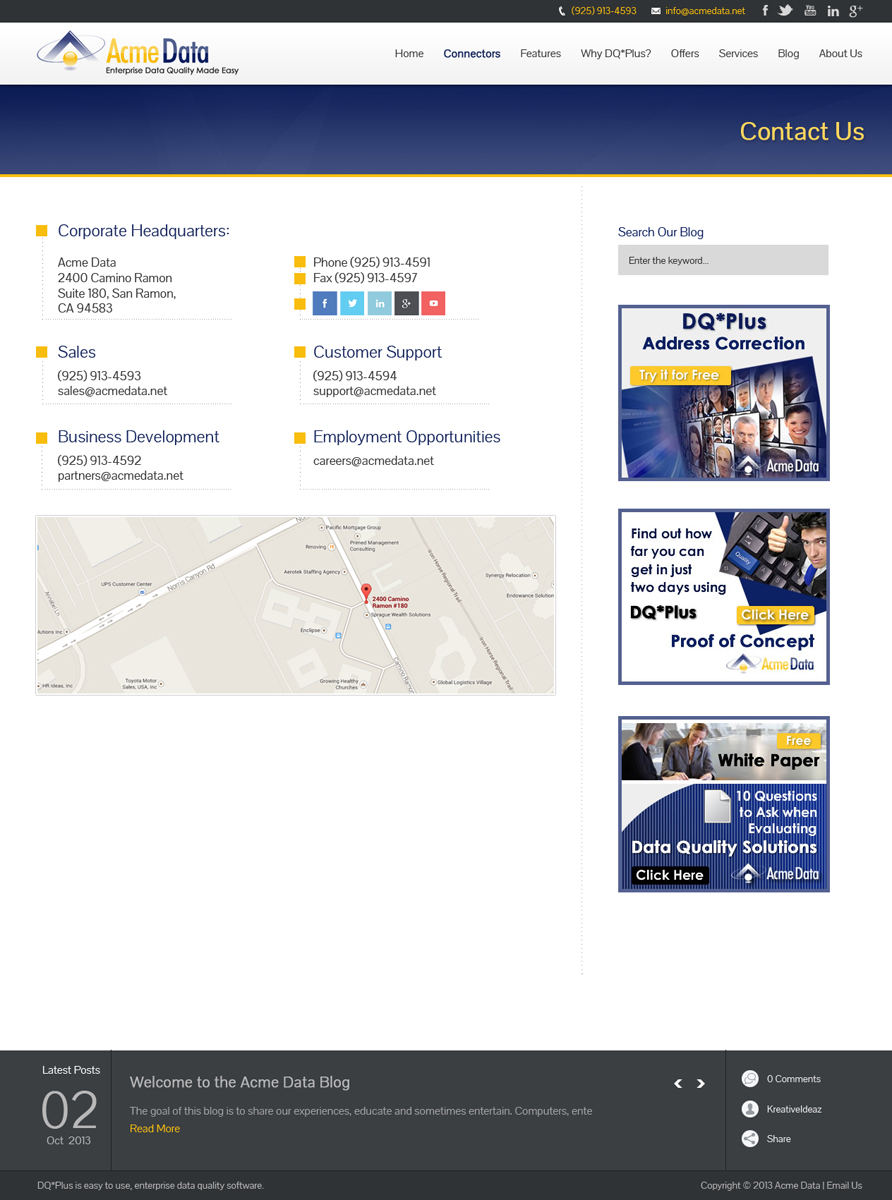 Landing Page Design by Kreative Ideaz for Acme Data | Design #2733212