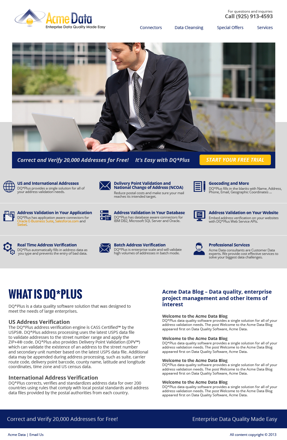 Landing Page Design by jeckx2 for Acme Data | Design #2626060