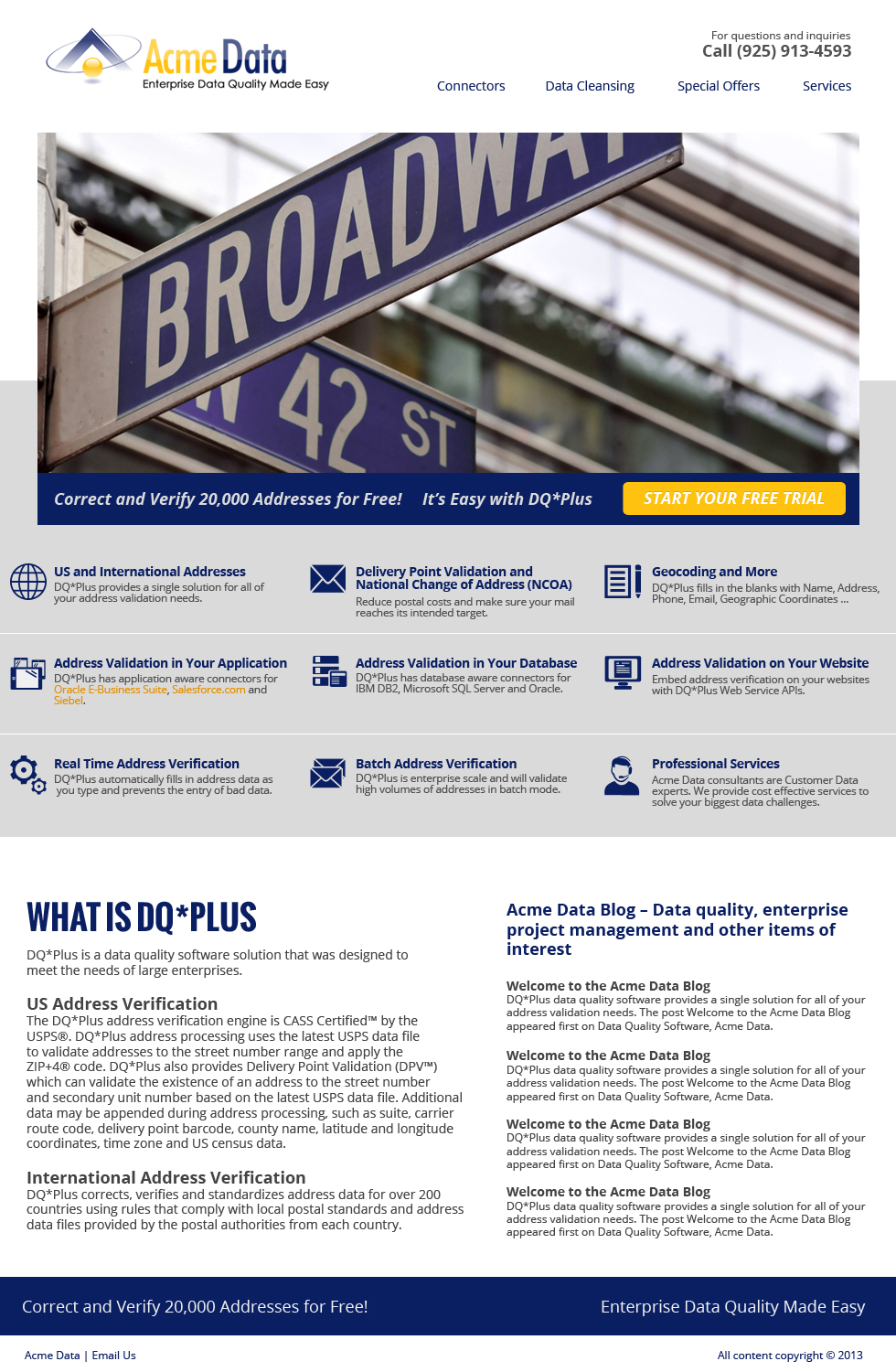 Diseño de Página de Aterrizaje por jeckx2 para Acme Data | Diseño #2626064