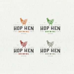 Hop Hen Brewing | Logo Design by Gree™