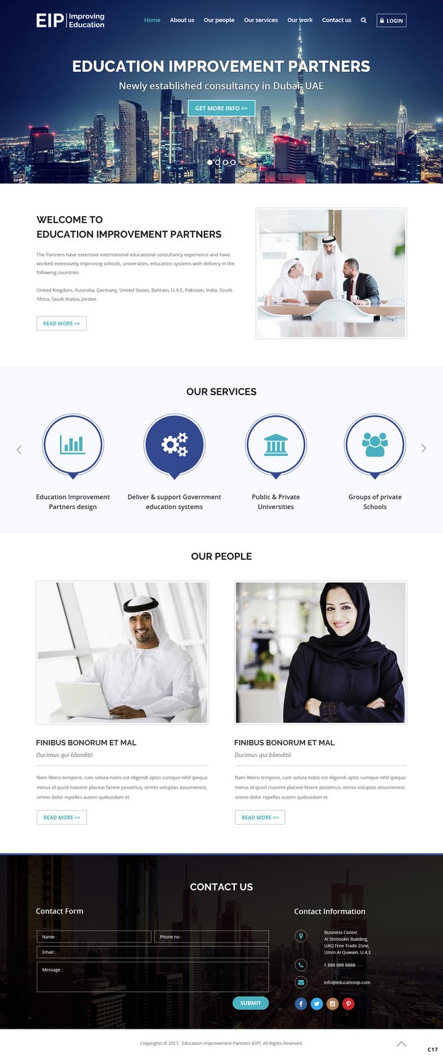 Web-Design von pb für Education Improvement Partners | Design #14848671