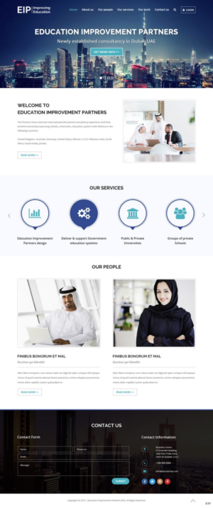 Web Design by pb for Education Improvement Partners | Design: #14848671