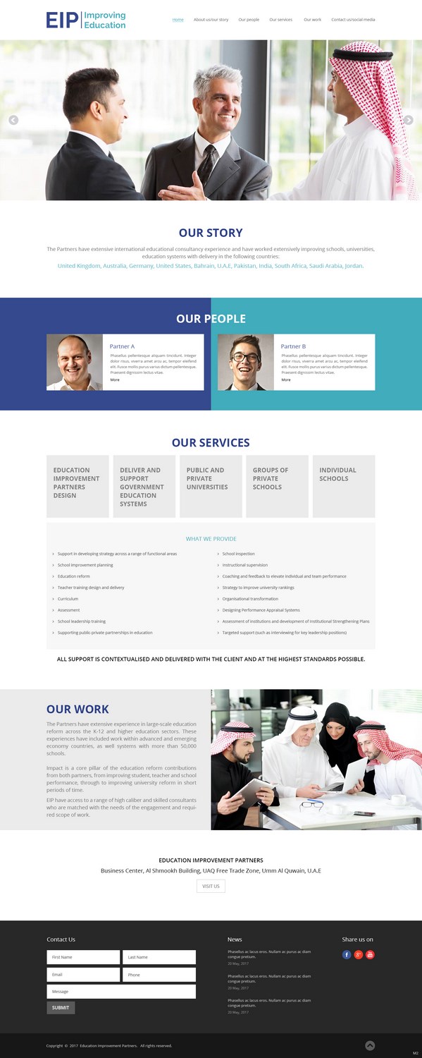 Web-Design von pb für Education Improvement Partners | Design #14848673