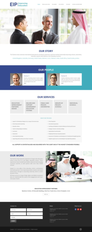 Web Design by pb for Education Improvement Partners | Design: #14848673