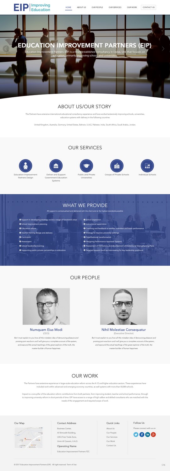 Web-Design von pb für Education Improvement Partners | Design #14848674