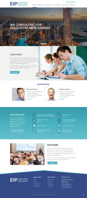 Web Design by pb for Education Improvement Partners | Design: #14848675