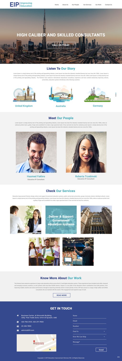 Web-Design von pb für Education Improvement Partners | Design #14848684