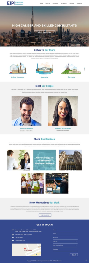 Web Design by pb for Education Improvement Partners | Design: #14848684