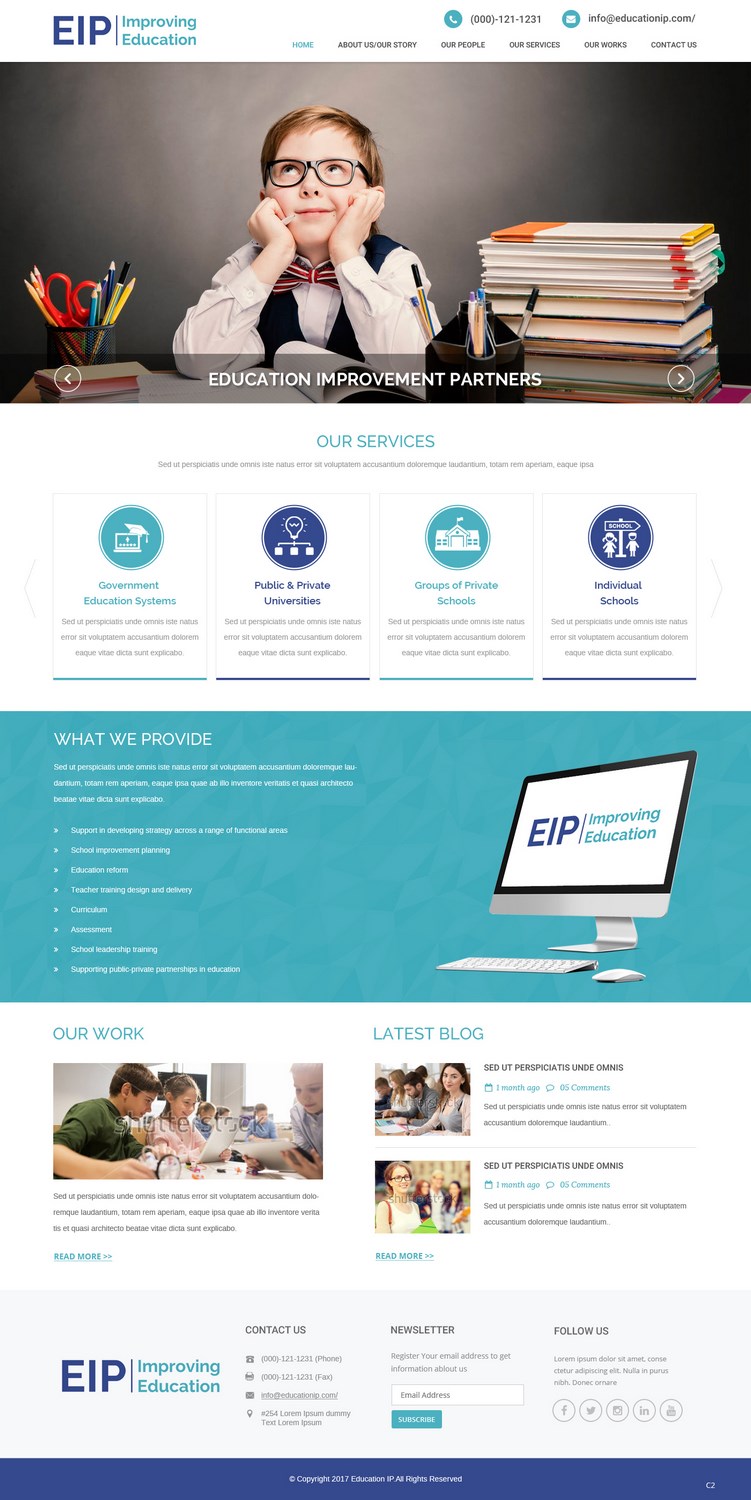 Diseño Web por pb para Education Improvement Partners | Diseño #14848686