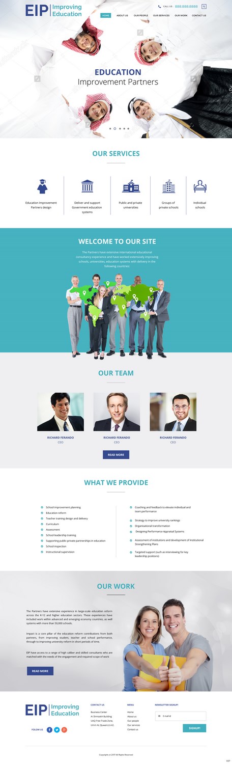 Web-Design von pb für Education Improvement Partners | Design #14848687