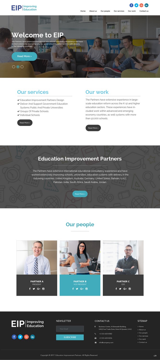 Web-Design von pb für Education Improvement Partners | Design #14848688
