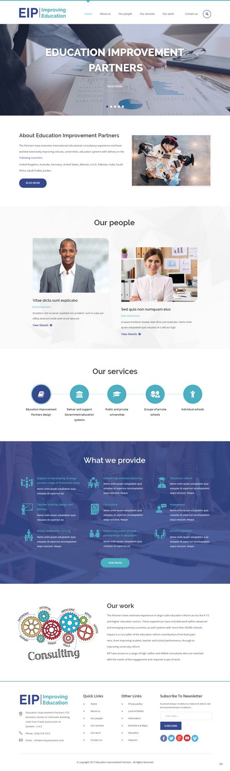 Web-Design von pb für Education Improvement Partners | Design #14848692