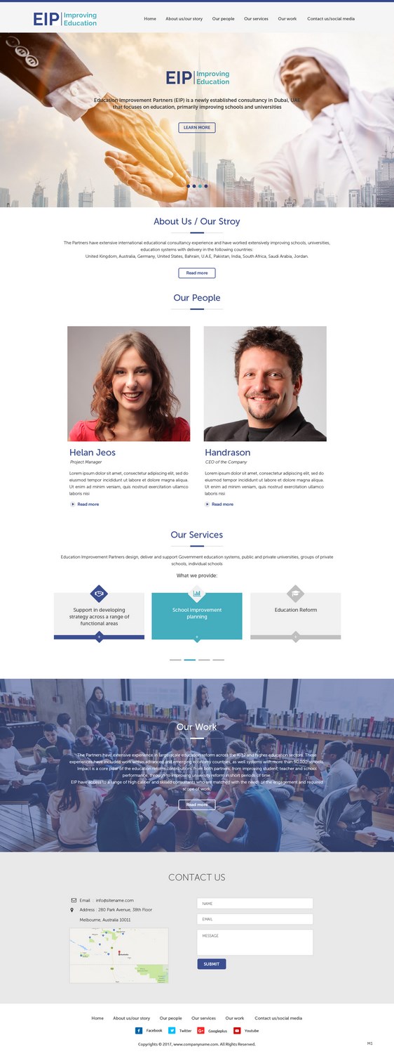 Web-Design von pb für Education Improvement Partners | Design #14848693