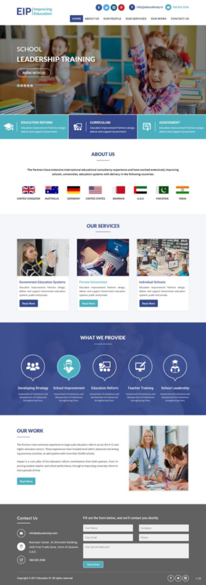Web Design by pb for Education Improvement Partners | Design: #14848694