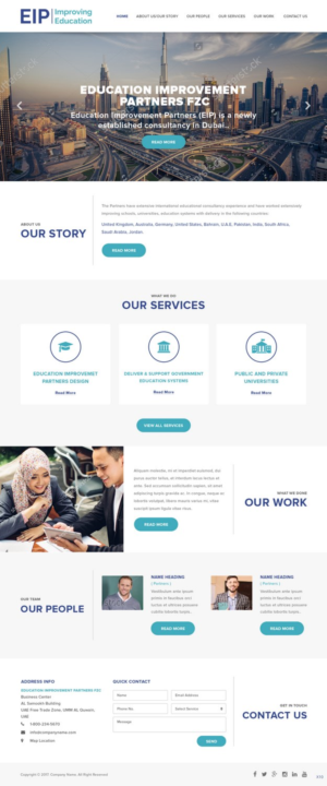 Web Design by pb for Education Improvement Partners | Design: #14848695