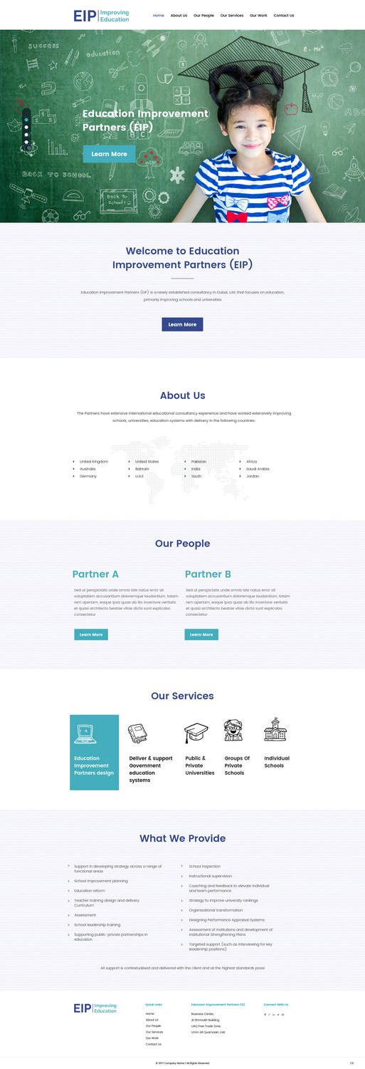 Web-Design von pb für Education Improvement Partners | Design #14869625