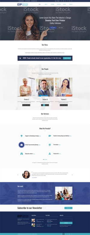 Web Design by Bitttu for Education Improvement Partners | Design #14917202