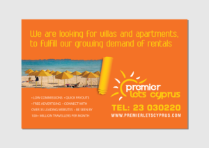 Window Advertisment for Rentals Company | Design Publicitaire par atularts