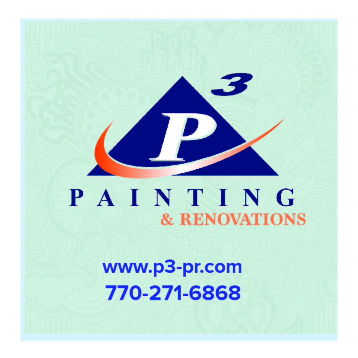Diseño de Sticker por Ogamedia para P3 Painting & Renovations | Diseño #14860724