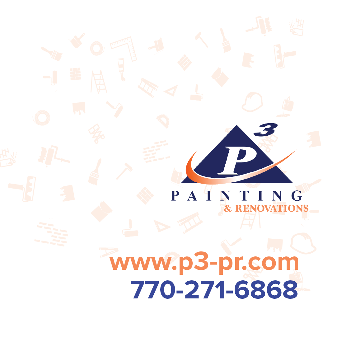 Diseño de Sticker por Ogamedia para P3 Painting & Renovations | Diseño #14860726