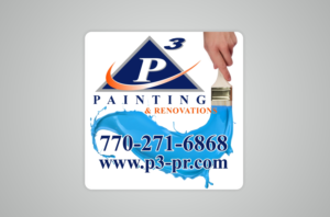 Diseño de Sticker por Maestroto para P3 Painting & Renovations | Diseño: #14859817