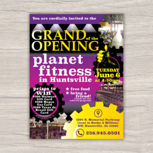 Grand Opening for a Fitness Center | Diseño de Flyer por Katyas Art and Design