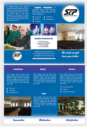 Audio Visual company needs brochure design | Diseño de Brochure por Adylhere