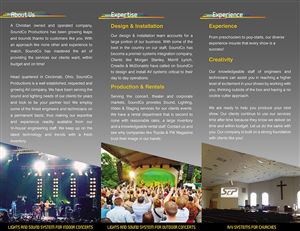 Audio Visual company needs brochure design | Diseño de Brochure por OMSPlus Creative Solutions