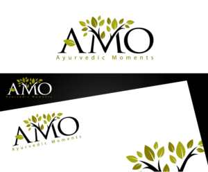 AMO in the tree and below Ayurvedic Moments | Logo-Design von blue eye