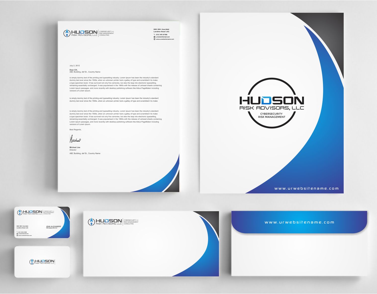 Diseño de Papelería por szabist para Hudson Risk Advisoirs, LLC | Diseño #14866806