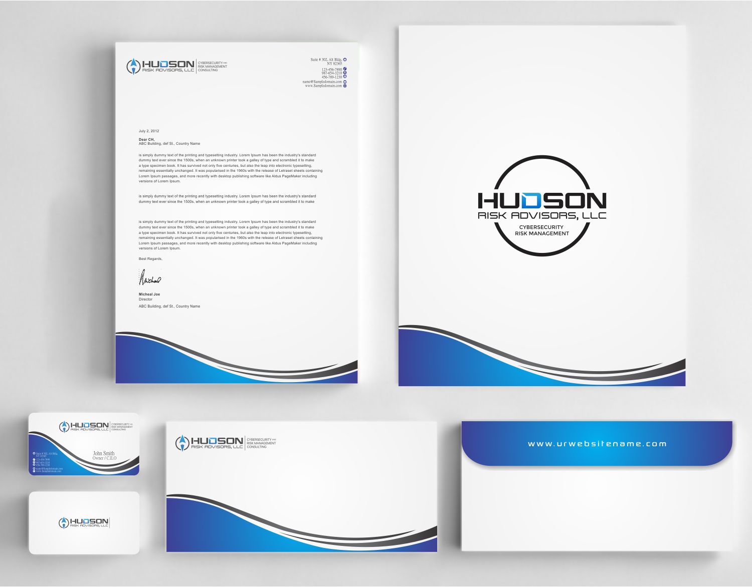 Diseño de Papelería por szabist para Hudson Risk Advisoirs, LLC | Diseño #14866812