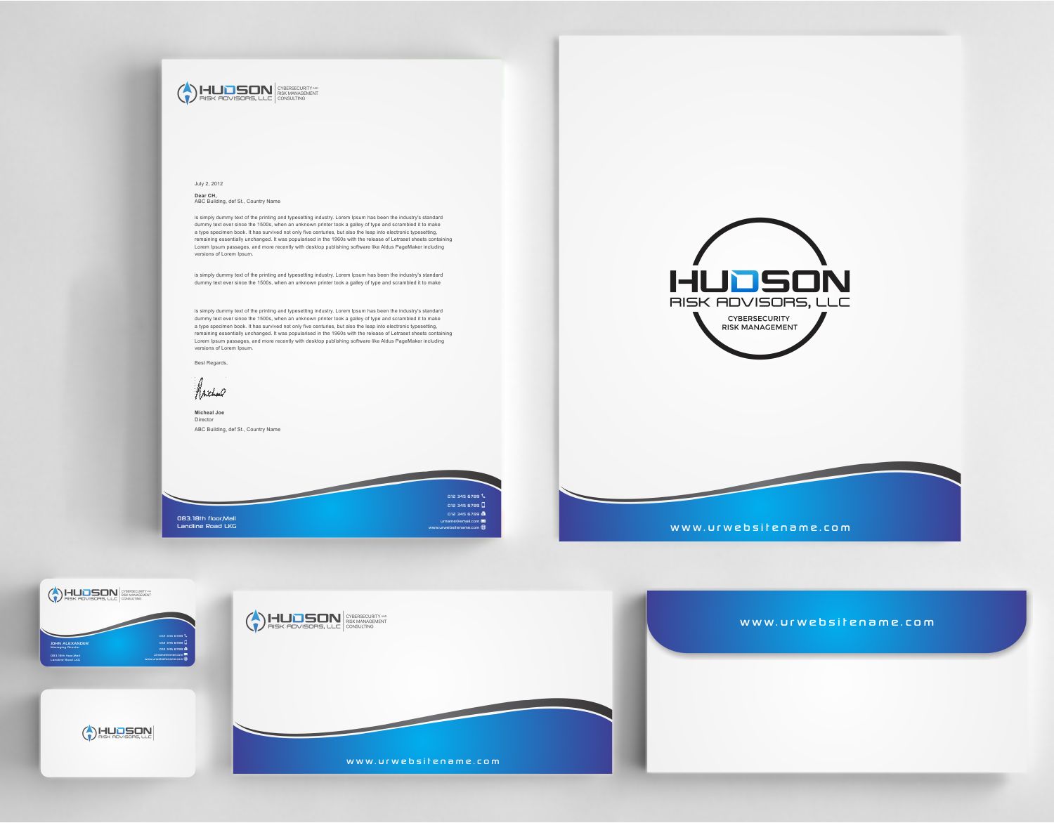 Diseño de Papelería por szabist para Hudson Risk Advisoirs, LLC | Diseño #14866813