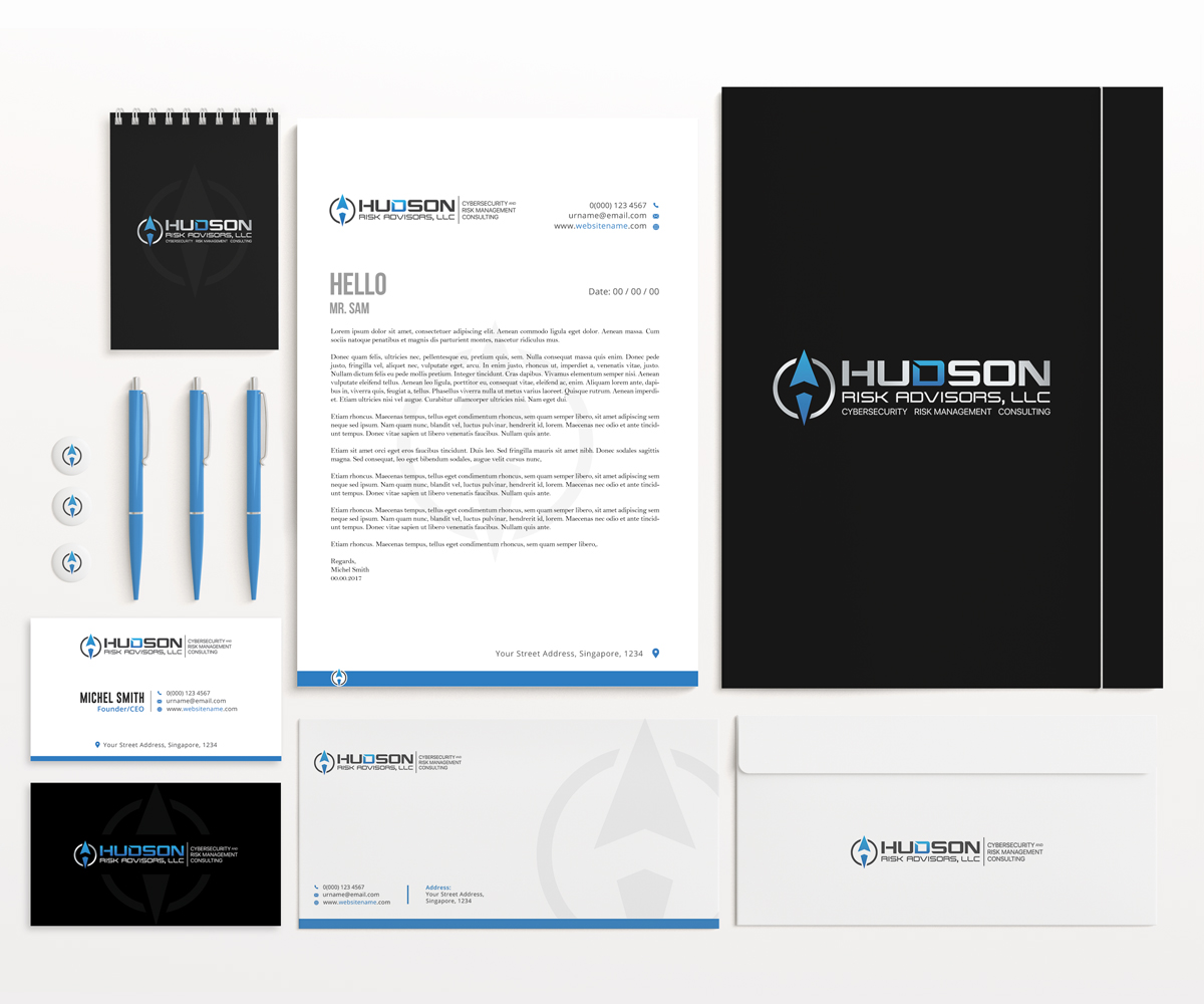 Diseño de Papelería por Graphic Flame para Hudson Risk Advisoirs, LLC | Diseño #14884575