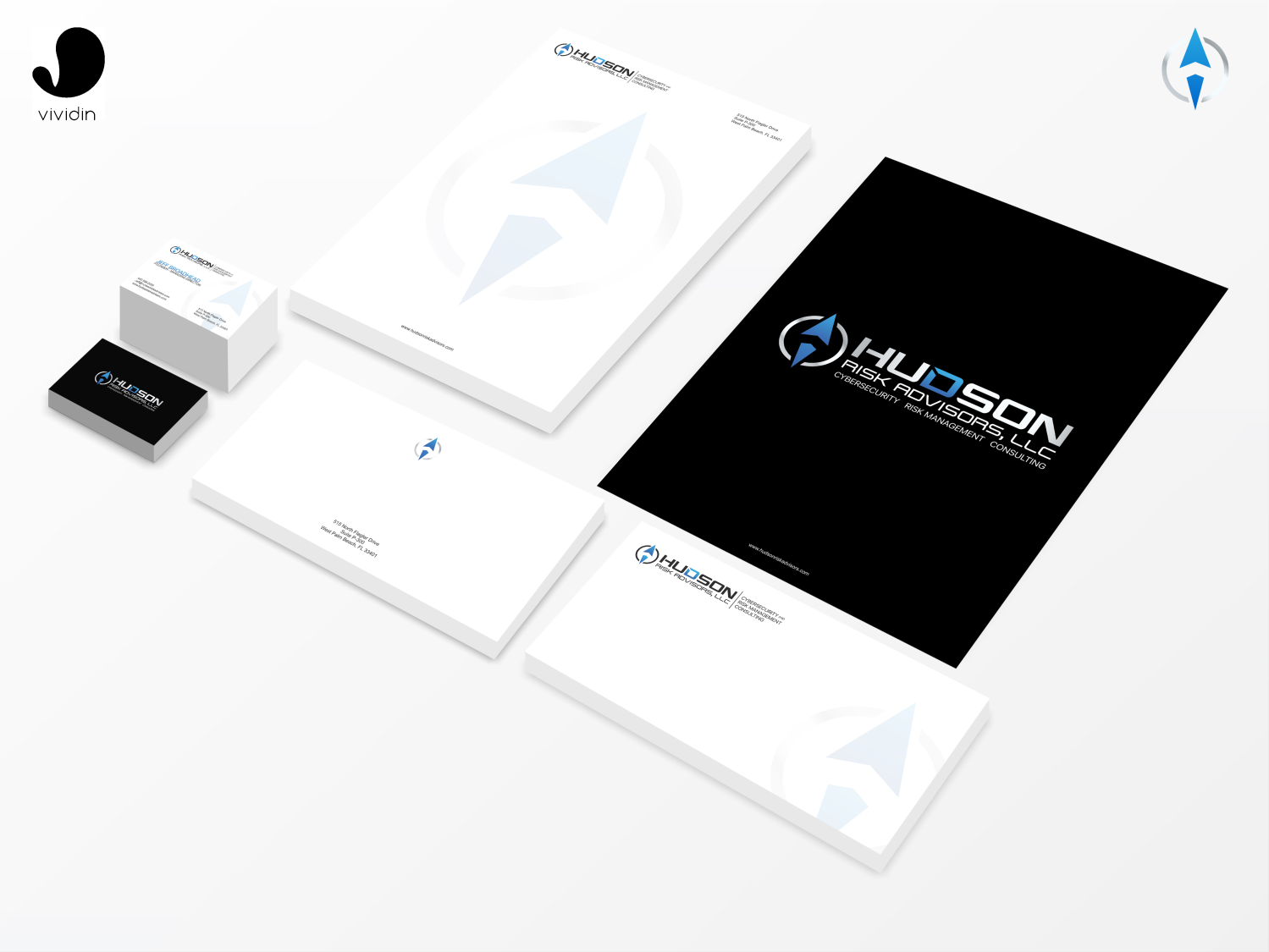 Schreibwaren-Design von Kad Inspiration für Hudson Risk Advisoirs, LLC | Design #14896392