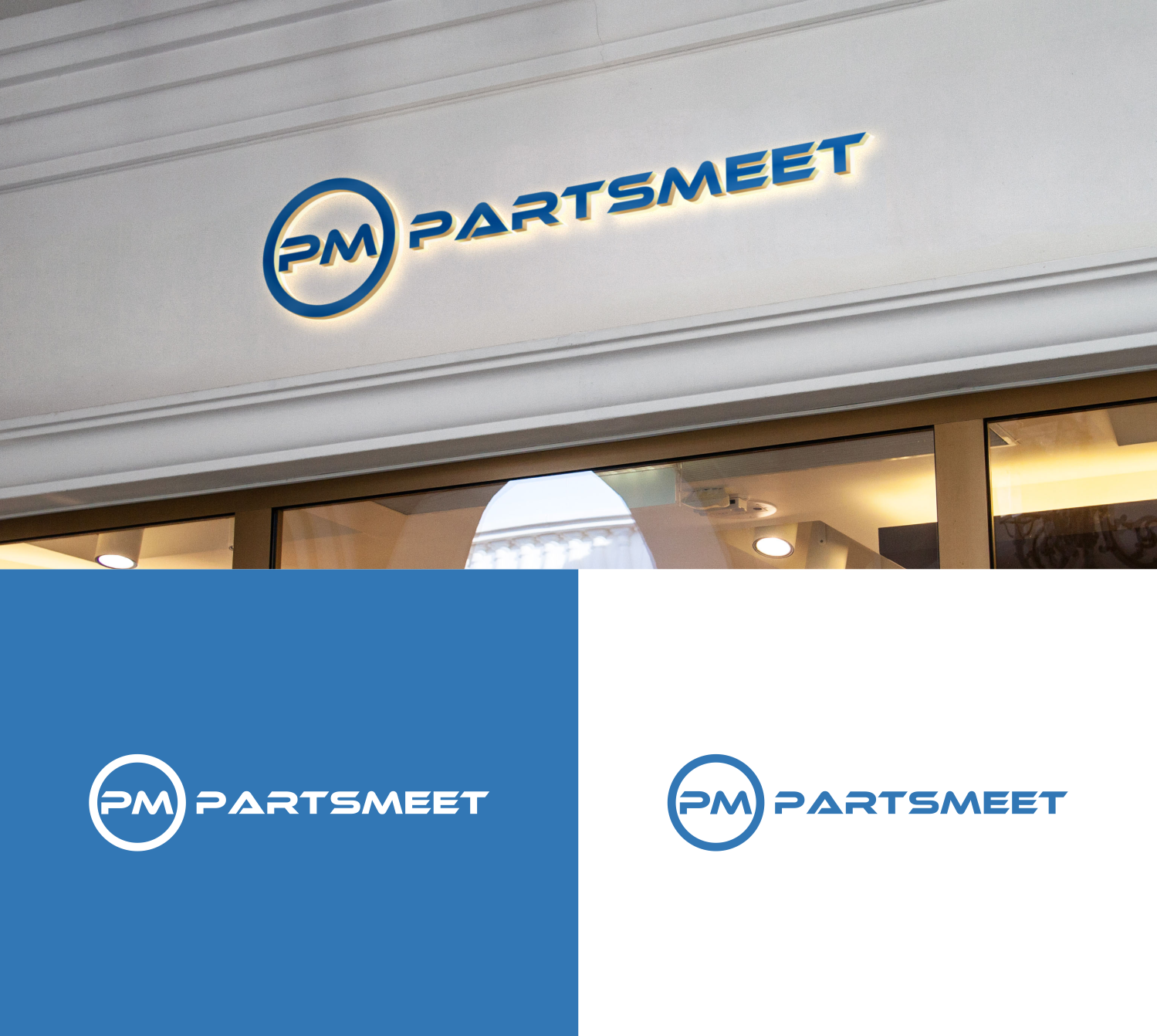 Logo Design by Tukang Angon Kebo for Parts Meet | Design #14984424