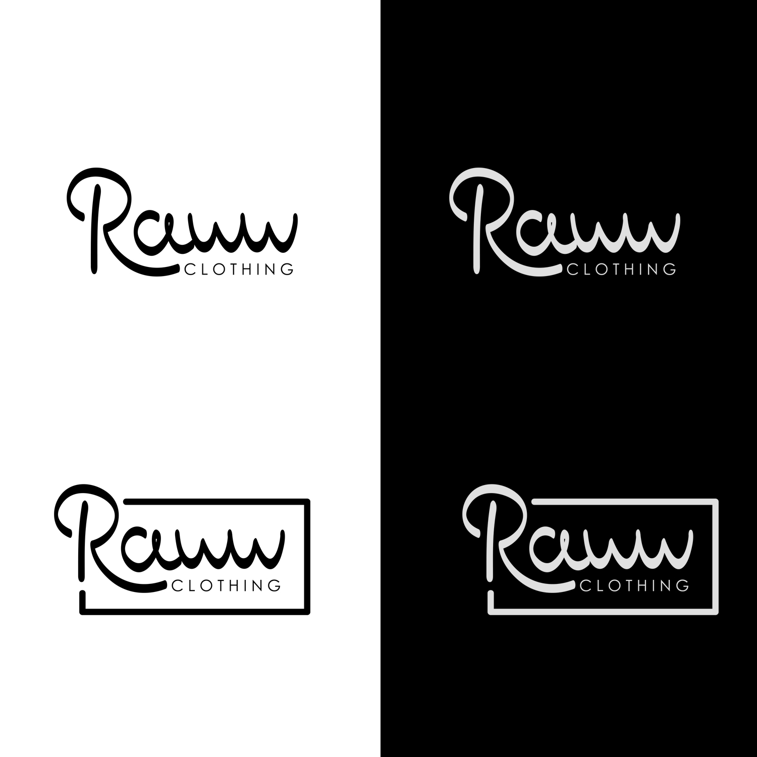 Logo Design by Lesia_Olesia for Raww Clothing  | Design #14886452