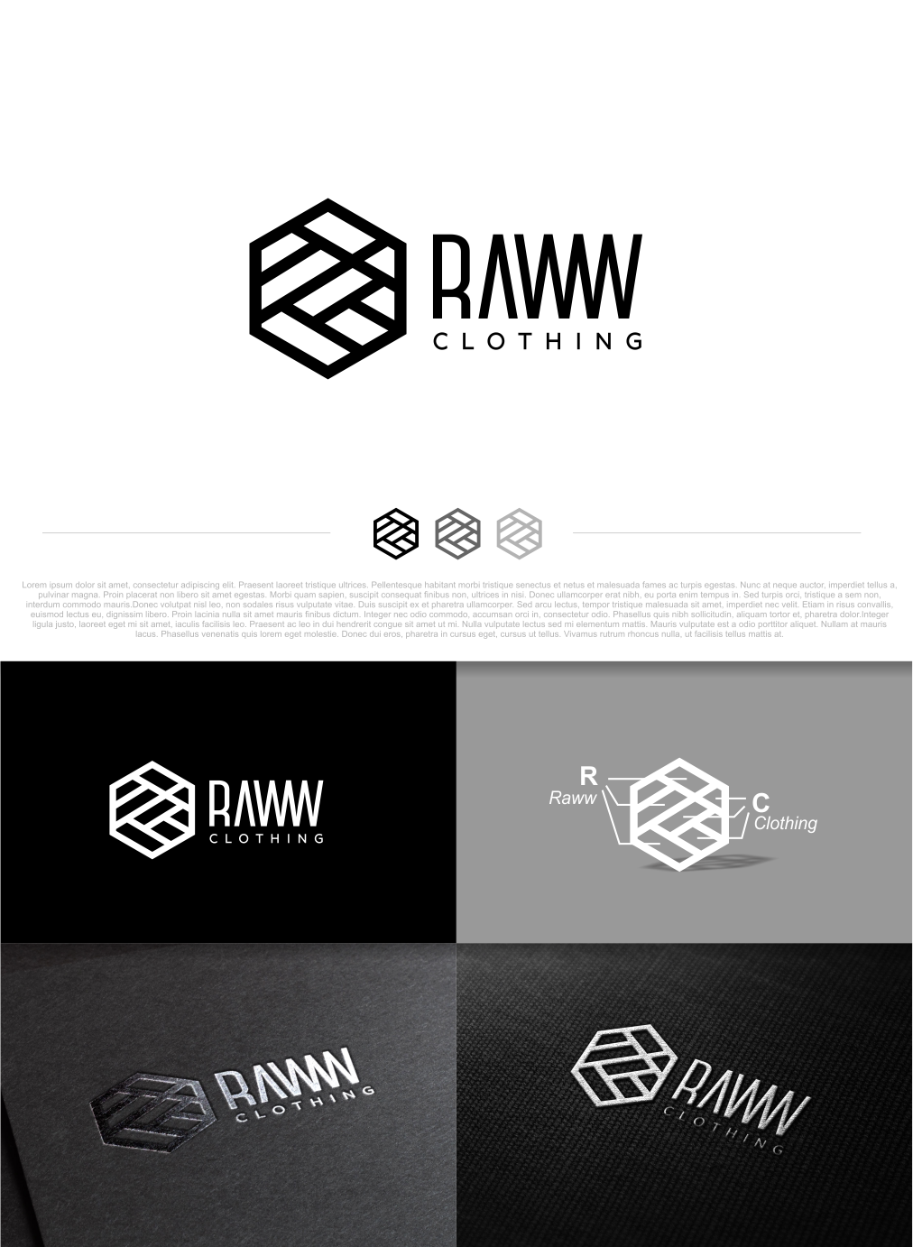 Logo Design by artswolf for Raww Clothing  | Design #14908616