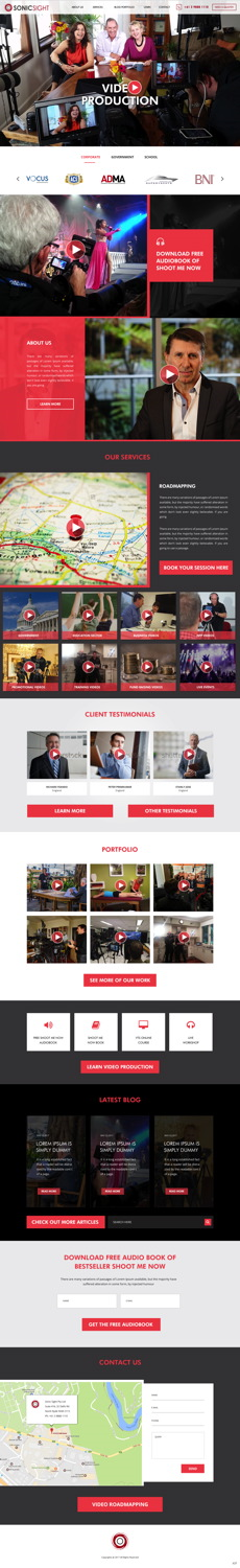 Web Design by pb for Sonic Sight | Design: #14869812