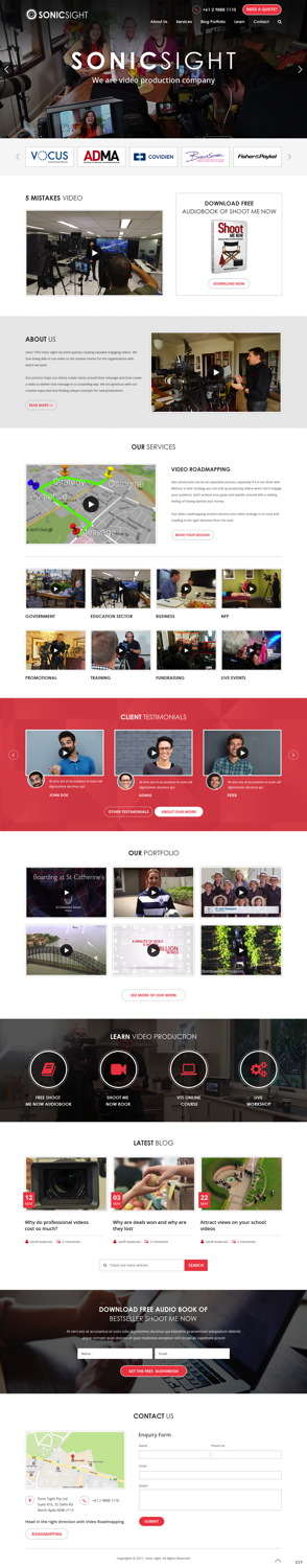 Web Design by pb for Sonic Sight | Design: #14869814