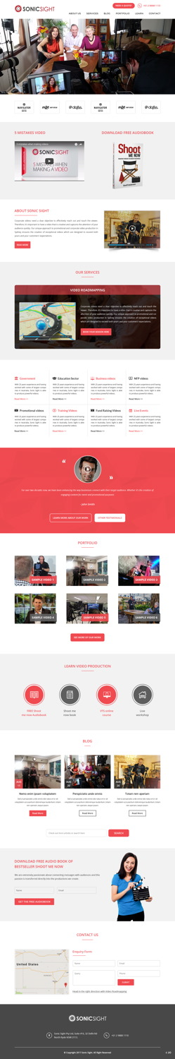 Web Design by pb for Sonic Sight | Design: #14869838