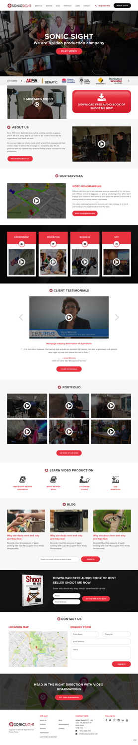 Web Design by pb for Sonic Sight | Design: #14869839