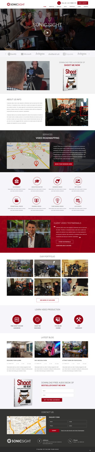Web Design by pb for Sonic Sight | Design #14869840
