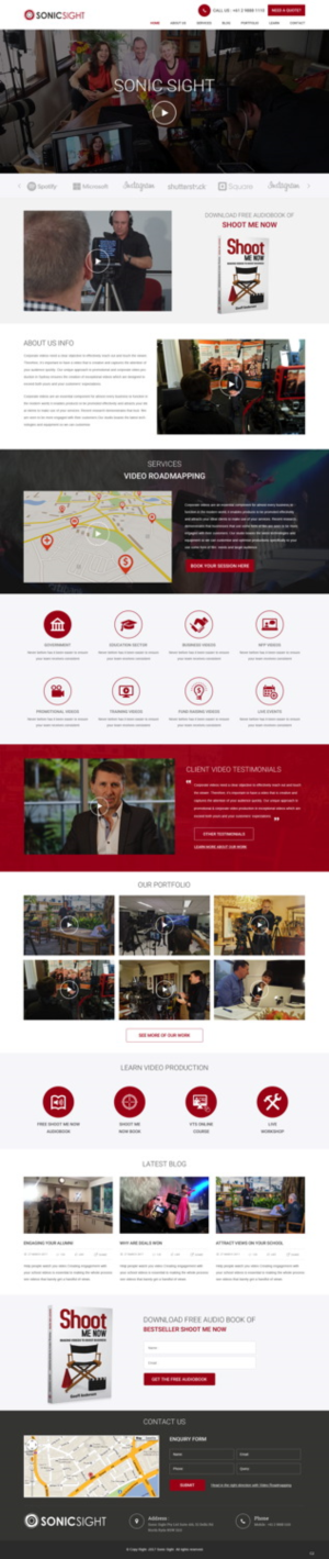 Web Design by pb for Sonic Sight | Design: #14869840