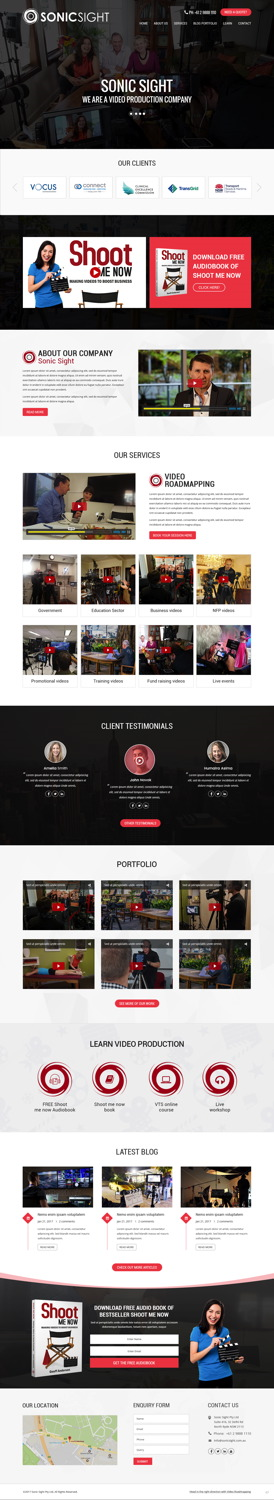 Web Design by pb for Sonic Sight | Design: #14869844