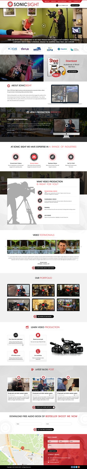 Web Design by Sbss for Sonic Sight | Design: #14902018