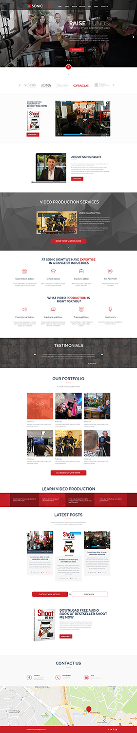 Web Design by MOATAZ AZAB for Sonic Sight | Design #14869602