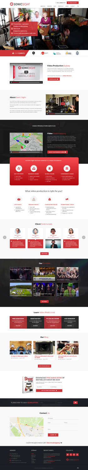 Web Design by UniqueDesignz for Sonic Sight | Design: #14929746