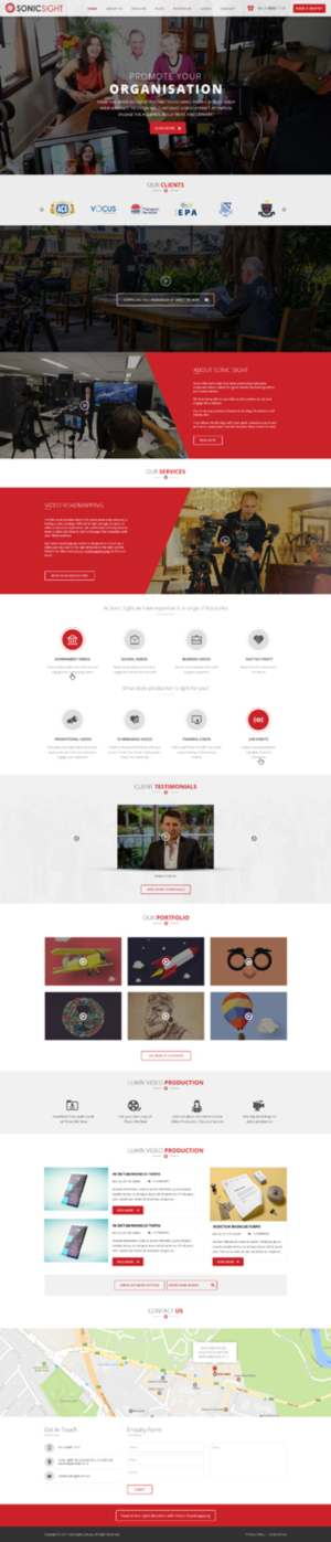 Diseño Web por Abhinav Katiyar para Sonic Sight | Diseño #14904953