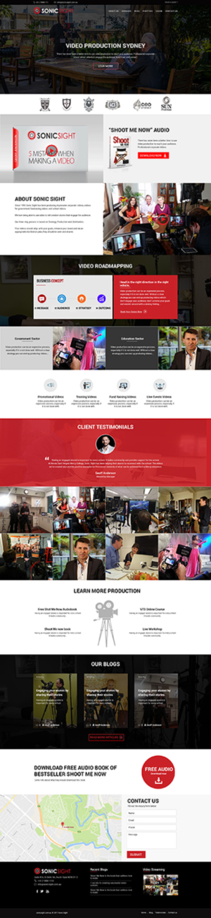 Diseño Web por Xclusive Designer para Sonic Sight | Diseño #14866626