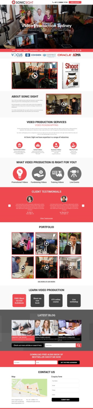 Diseño Web por Ayesha Khan para Sonic Sight | Diseño #14882331